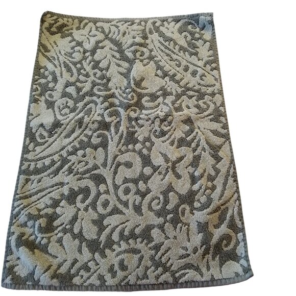 Vintage World Market Hand Towel 17" x 25" Sculpted 70s Avocado Green MCM - Picture 5 of 15